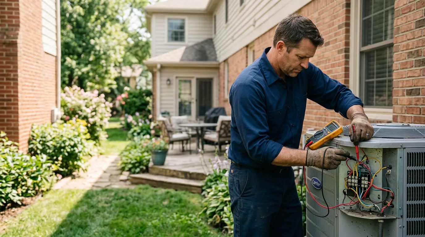HVAC technician working near Laton, CA